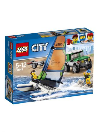 Конструкторы Lego LEGO City Great Vehicles Внедорожник с прицепом для катамарана 60149