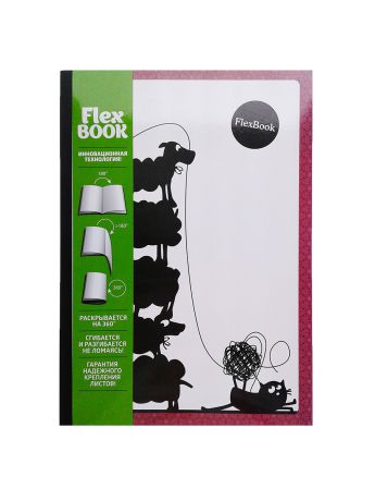 Тетради Expert Complete Тетрадь FLEX BOOK Animals 80 листов