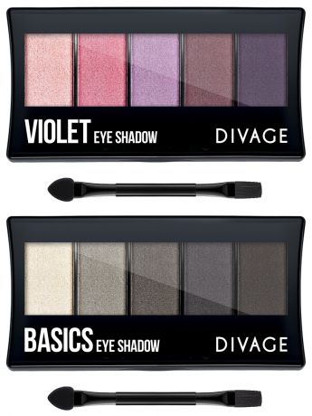 Тени DIVAGE Набор №96 палетки теней для век Palettes Eye Shadow - Basics, Violet