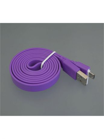 Кабели Pro Legend Usb кабель Pro Legend плоский micro Usb, 1м,  фиолетовый