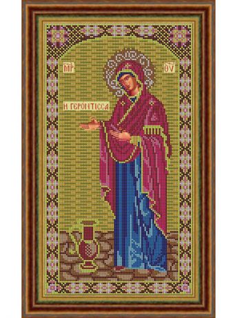 Наборы для вышивания Galla Collection Набор для вышивания бисером икона Божией Матери  Геронтисса