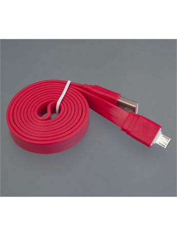Кабели Pro Legend Usb кабель Pro Legend плоский micro Usb, 1м,  красный
