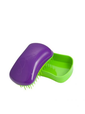 Расчески Dessata Расческа Dessata Hair Brush Mini Purple-Lime; Фиолетовый-Лайм