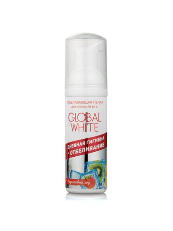 Пенки Global White Отбеливающая пенка для полости рта Global White Фруктовый лед, 50 мл.