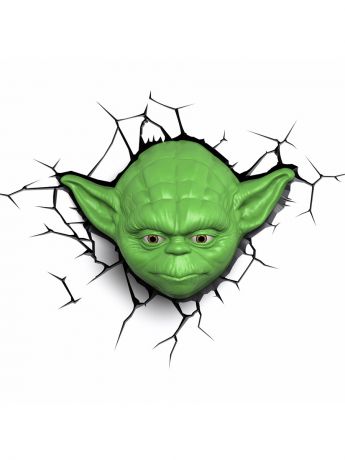 Ночники Star Wars 3D Ночник StarWars (Звёздные Войны)-Yoda (Йода)