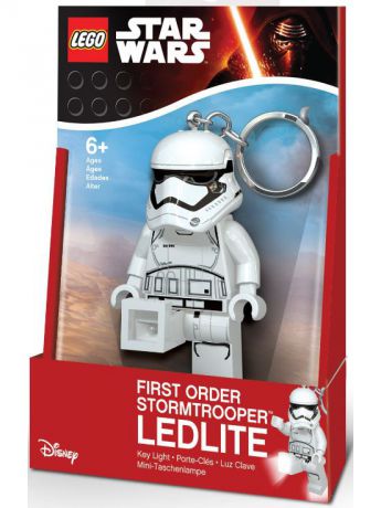 Брелоки Lego. Брелок-фонарик для ключей LEGO Star Wars-Штурмовик (Первый орден)