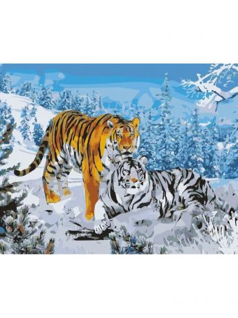 Картины Menglei Картина Два тигра