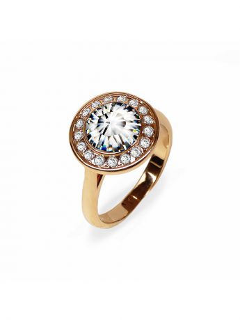 Кольца ювелирная бижутерия Mademoiselle Jolie Paris Кольцо Isabelle с кристаллами Swarovski в золоте