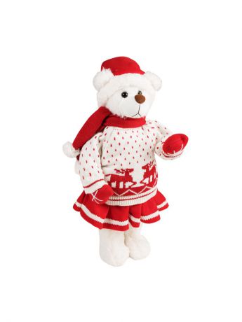 Куклы ESTRO Мишка-девочка белая в юбочке