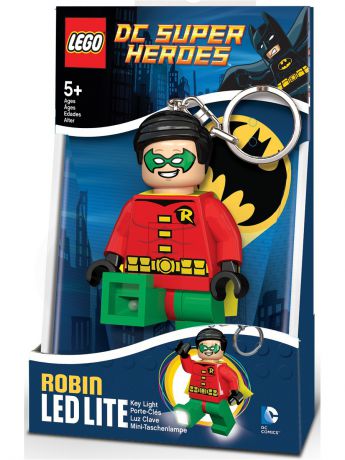Брелоки Lego. Брелок-фонарик для ключей LEGO Super Heroes - Robin