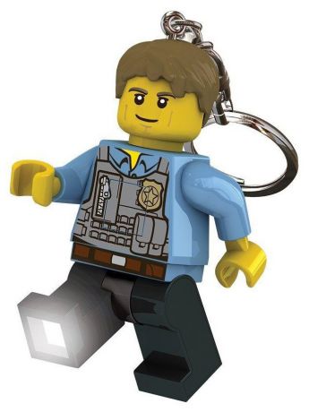 Брелоки Lego. Брелок-фонарик для ключей LEGO City - Chase McCain