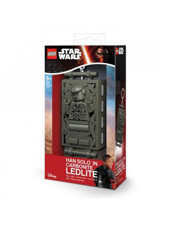 Брелоки Lego. Брелок-фонарик для ключей LEGO Star Wars (Звёздные Войны)-Han Solo (Хан Соло) в карбоните