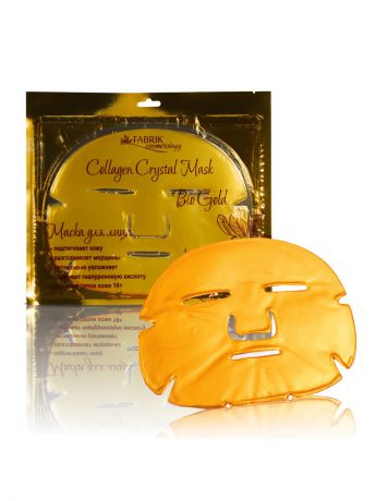Тканевые маски и патчи FABRIK Cosmetology Комплект масок для лица Collagen Crystal Mask Bio Gold 3шт