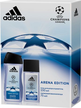 Парфюмерные наборы Adidas Adidas - Набор М uefa arena edition парфюмированная вода 75 мл + гель для душа 250 мл