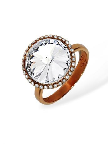 Кольца ювелирная бижутерия Mademoiselle Jolie Paris Кольцо Enigme с крупными кристаллами Swarovski