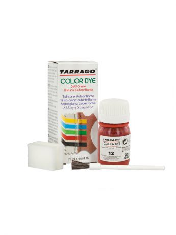 Краски для обуви Tarrago Краситель COLOR DYE, стекло TDC01, 25мл. (012 КРАСНЫЙ)