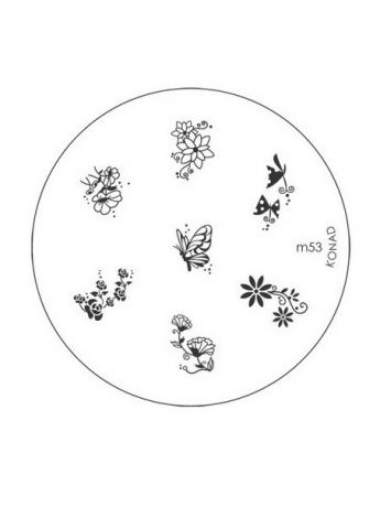 Декор для маникюра Konad Печатная форма диск image plate M53