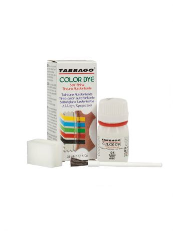 Краски для обуви Tarrago Краситель COLOR DYE, стекло TDC01, 25мл. (001 БЕЛЫЙ)