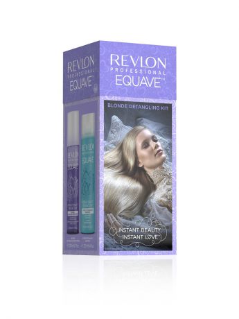 Шампуни Revlon Professional Подарочный набор шампунь для облегчения расчесывания + 2-х фазный  кондиционер блонд