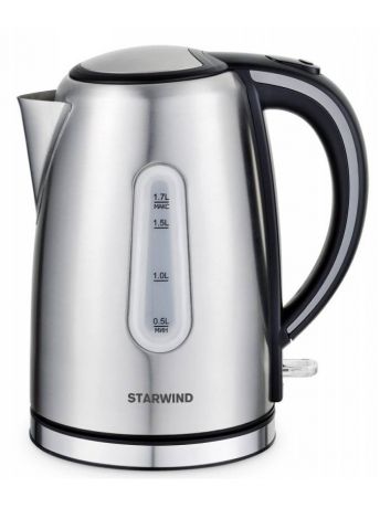 Чайники электрические StarWind Чайник электрический STARWIND SKS5540, 2200Вт, серебристый матовый