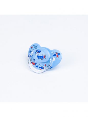 Пустышки Canpol babies Пустышка анатомическая силиконовая, 18+ Machines, цвет: голубой