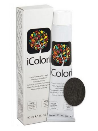 Краски для волос KayPro 4.1 Крем-краска iColori пепельный коричневый - 90 мл.