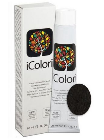 Краски для волос KayPro 2 Крем-краска iColori черно-коричневый - 90 мл.