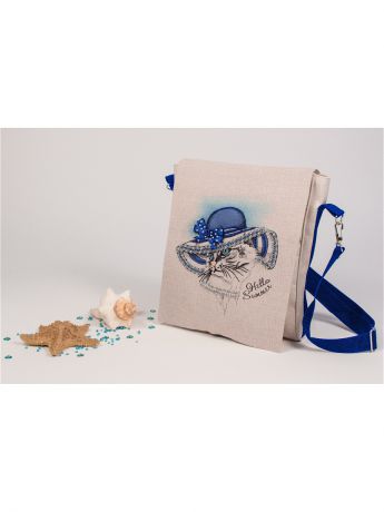 Наборы для вышивания Матренин Посад Набор для шитья и вышивания текстильная сумка-планшет "Марина у моря"