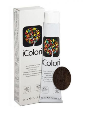 Краски для волос KayPro 5.8 Крем-краска iColori светло-каштановый шоколад - 90 мл.