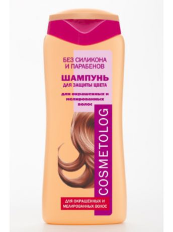Шампуни COSMETOLOG Шампунь ДЛЯ ЗАЩИТЫ ЦВЕТА   для окрашенных и мелированных волос