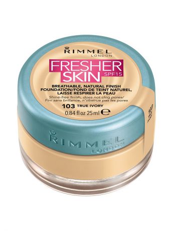 Тональные кремы Rimmel Тональный крем матирующий Fresher Skin, тон 103 True Ivory