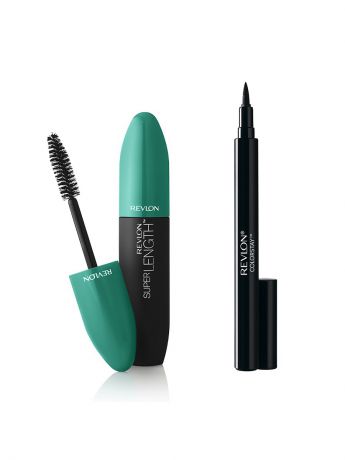 Наборы декоративной косметики Revlon Revlon Набор: 025 тушь mascara super length nwp blackest black 101 + подводка