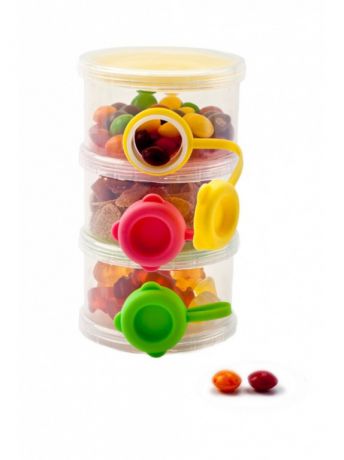 Контейнеры для детского питания BRADEX Трехслойный контейнер с боковыми отверстиями для пищевых сыпучих продуктов