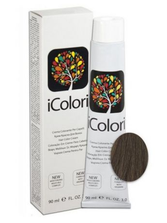 Краски для волос KayPro 6.1 Крем-краска iColori пепельный темный блондин - 90 мл.