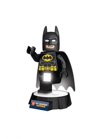 Ночники Lego. Игрушка-минифигура-фонарь LEGO DC Super Heroes (Супер Герои DC)-Batman (Бэтмен) на подставке