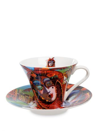 Наборы для чаепития Carmani Чашка с блюдцем ''Венецианские маски'' 250 мл (Carmani)