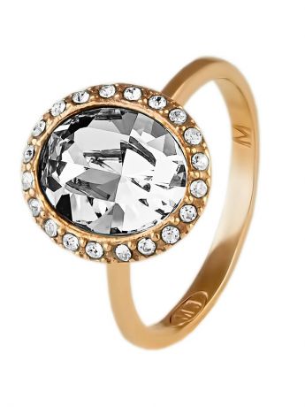 Кольца ювелирная бижутерия Mademoiselle Jolie Paris Кольцо Sensuelle  с  кристаллами Swarovski в золоте