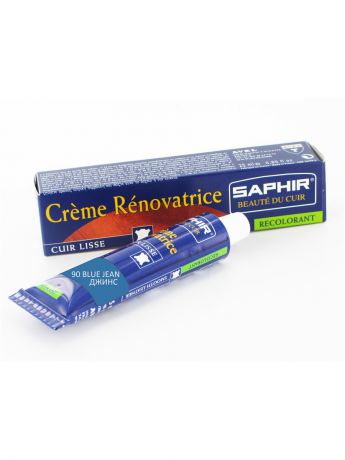 Краски для обуви Saphir Восстановитель кожи Creme RENOVATRICE, 25 мл. (жидкая кожа)(90 голубая джинса )