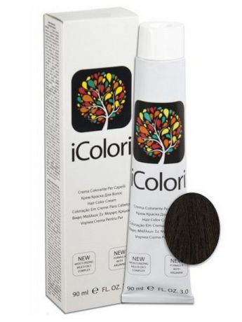 Краски для волос KayPro 3 Крем-краска iColori темно-коричневый - 90 мл.