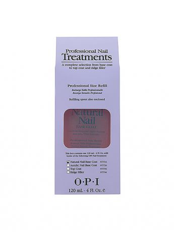 Основы под лаки OPI Opi Базовое покрытие для натуральных ногтей Natural Nail Base Coat, 120 мл