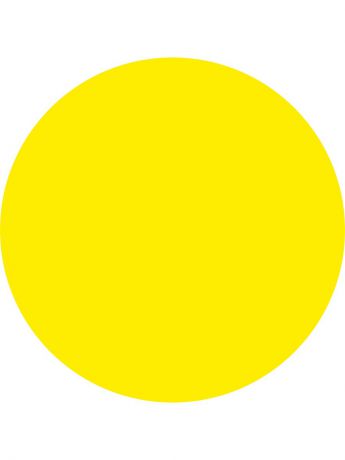 Таблички информационные Оранжевый Слоник Наклейка информационная "Желтый круг для слабовидящих", 2 шт