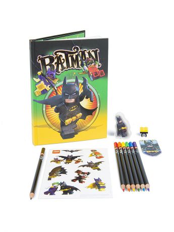 Канцелярские наборы Lego. Набор канцелярских принадлежностей (12 шт. в комплекте) LEGO Batman Movie (Лего Фильм: Бэтмен)