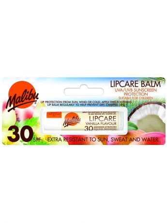 Бальзамы Malibu Бальзам для губ Malibu Ваниль SPF 30