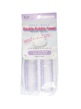 Мочалки Kai Double Bubble Towel" Мочалка для тела мягкая