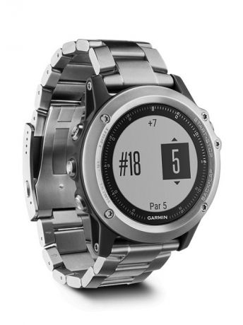 Смарт-часы GARMIN Умные часы Fenix 3 HR серебряный с титановым браслетом и встроенным пульсометром