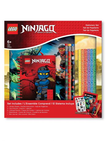 Канцелярские наборы Lego. Набор канцелярских принадлежностей (13 шт. в комплекте) LEGO Ninjago (Ниндзяго)