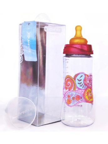 Бутылочки для кормления Suavinex. Бутылочка 360 мл с широким горлом, соска латекс, полипропилен