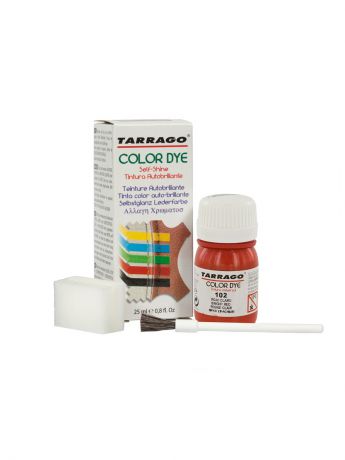 Краски для обуви Tarrago Краситель COLOR DYE, стекло TDC01, 25мл. (102 ЯРКО-КРАСНЫЙ)