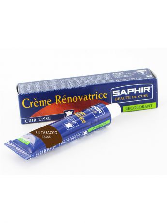 Краски для обуви Saphir Восстановитель кожи Creme RENOVATRICE, 25 мл. (жидкая кожа)(34 табак )