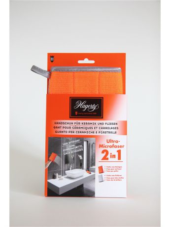 Салфетки для уборки Hagerty Перчатка из микрофибры для плитки и керамики Microfiber gloves Tiles & Ceramics, 22 х 14 см
